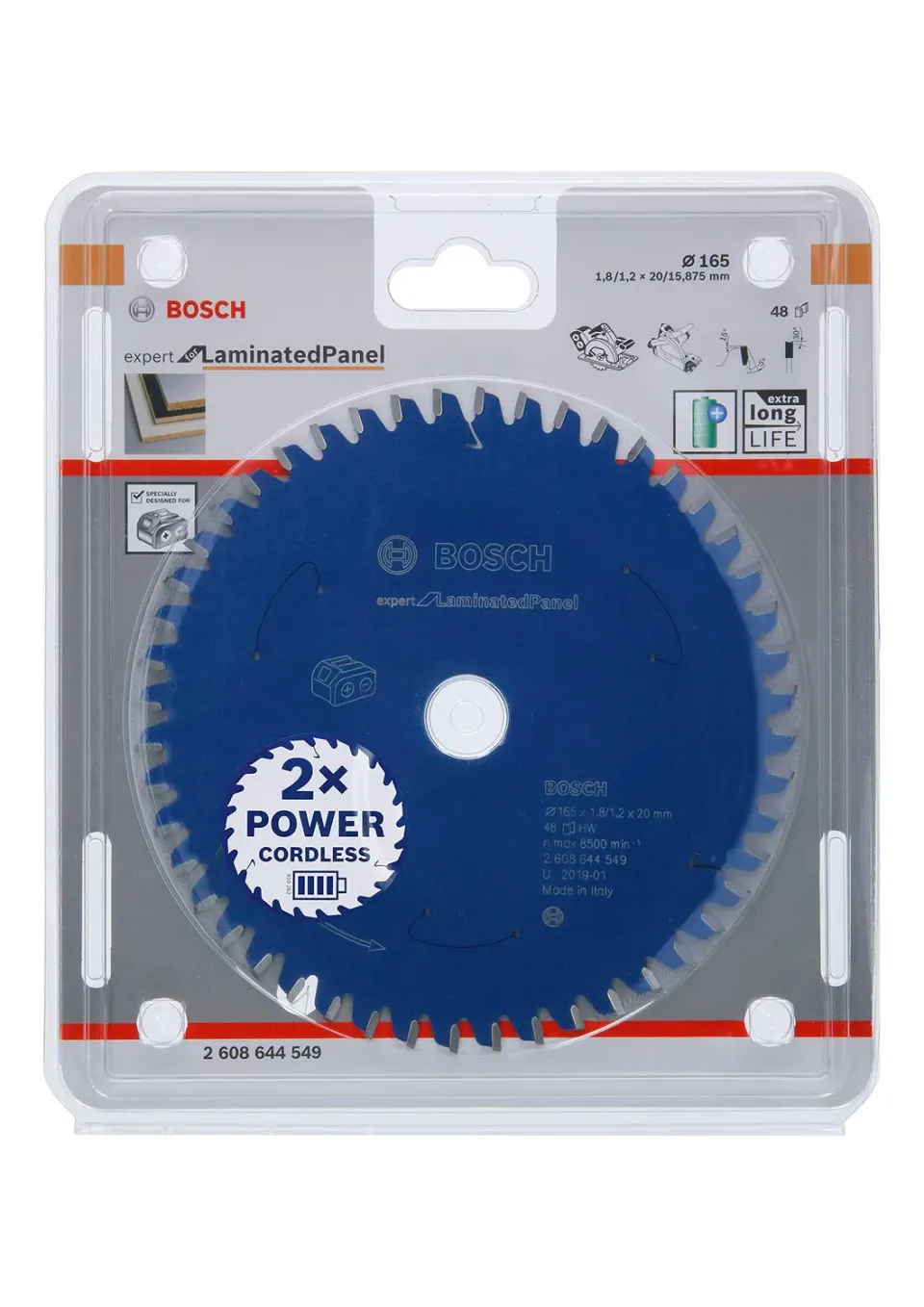 Bosch Expert Laminated Panel lama circolare 165x20 mm 48 denti