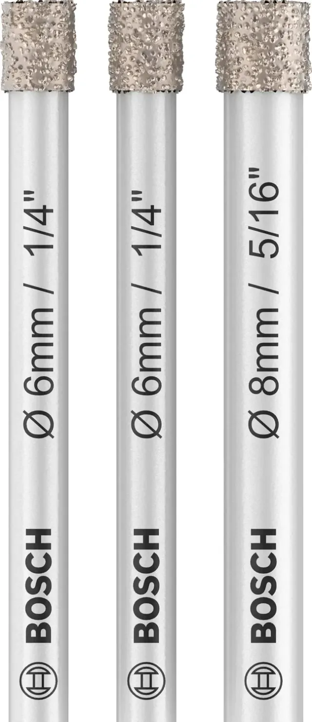 Bosch Expert Ceramic Dry punte 6-8 mm 3 pz diamante