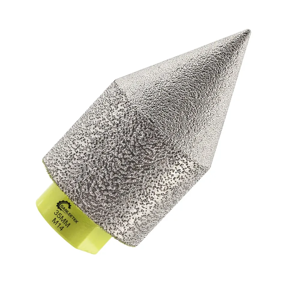 Sanleetek punta smusso diamantata 35mm M14 per gres