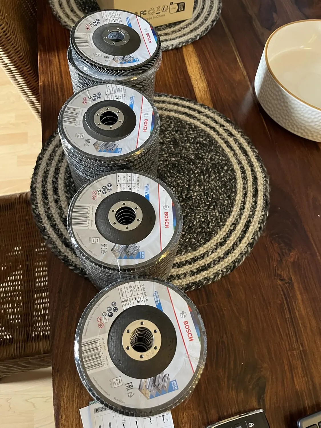 Bosch Expert X451 dischi lamellari 125 mm set 60 pezzi grana assortita