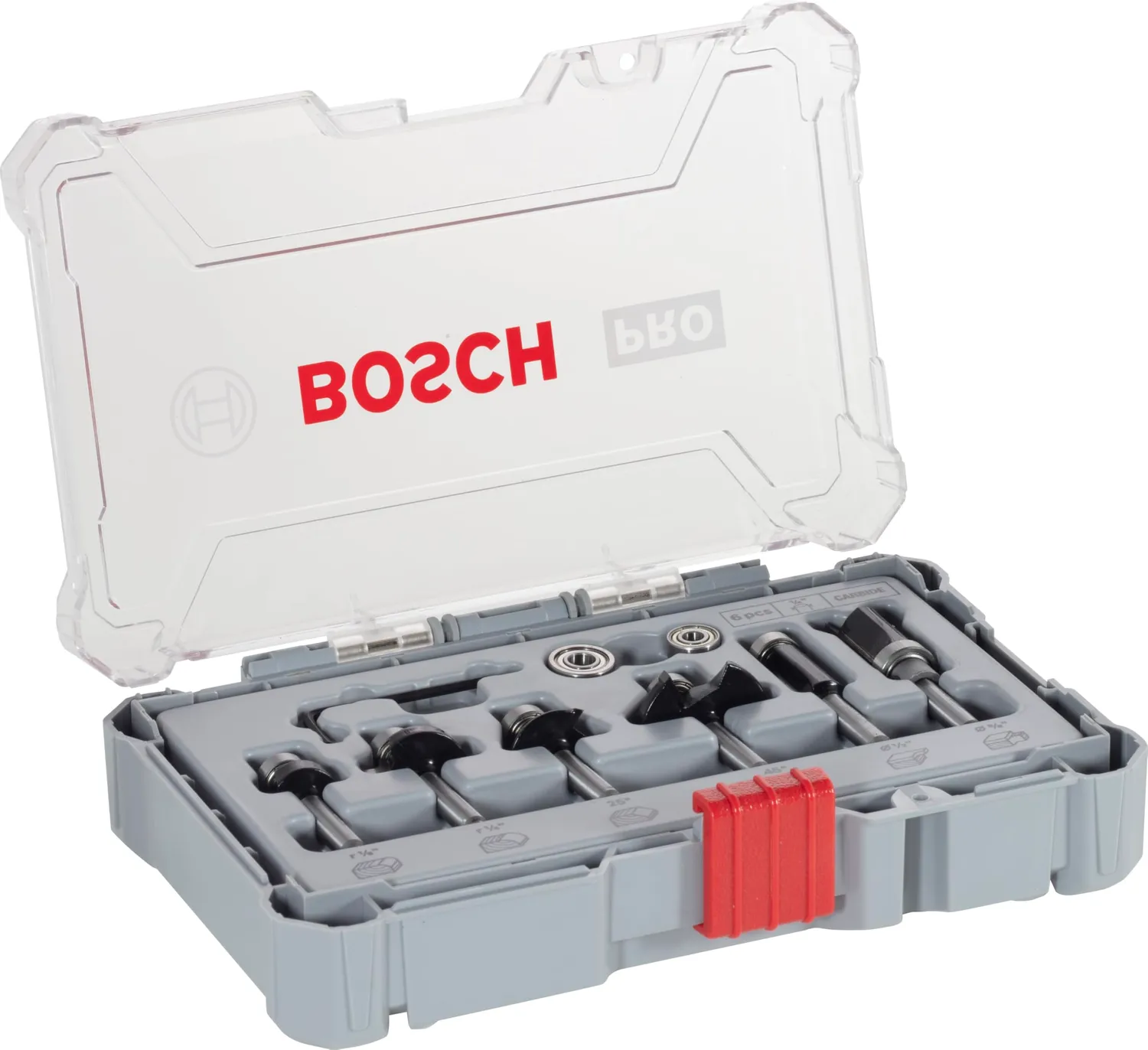 Bosch Expert set frese per legno codolo 6 mm 6 pz