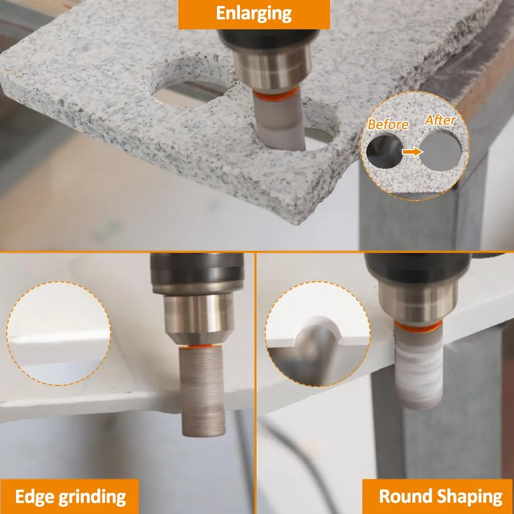 BGTEC fresa dito diamantata 25 mm esagonale gres uso secco