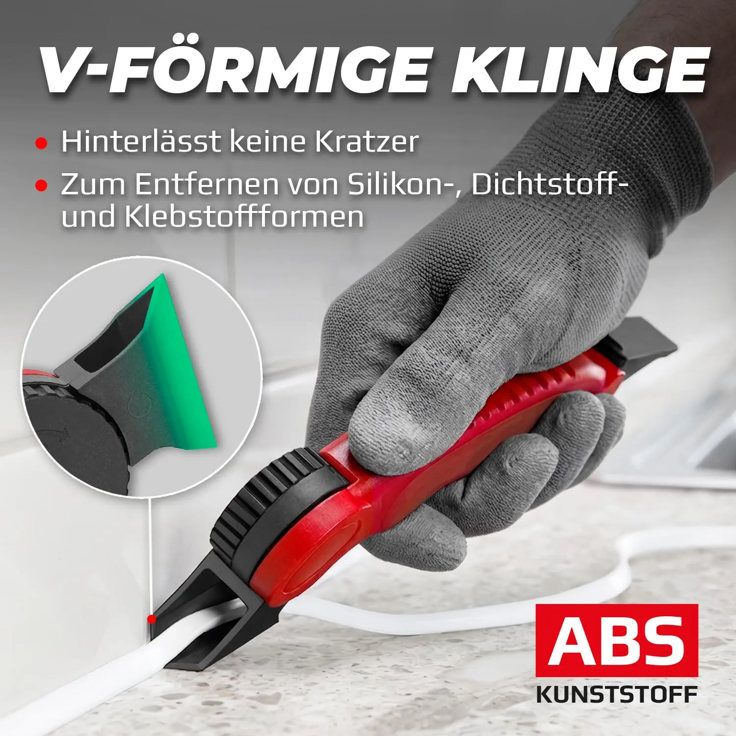 Graff Raschietto Fughe Silicone Sigillante Regolabile