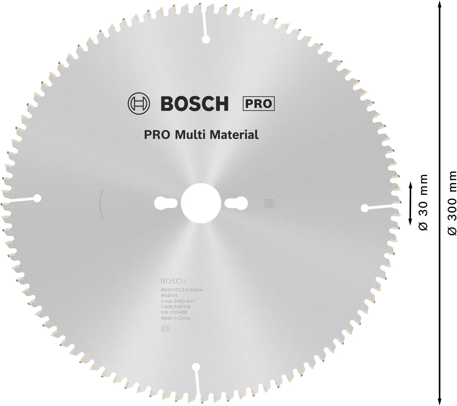 Bosch PRO Multi Material lama circolare 300 mm 96 denti