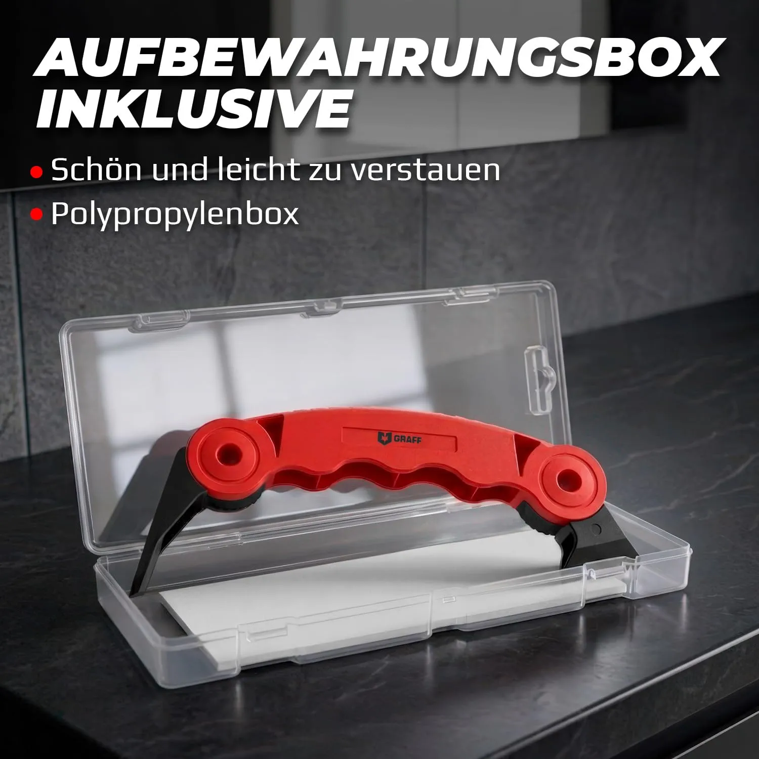 Graff Raschietto Fughe Silicone Sigillante Regolabile
