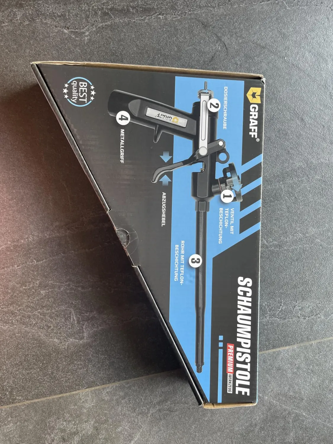Graff pistola schiuma PU teflon alluminio