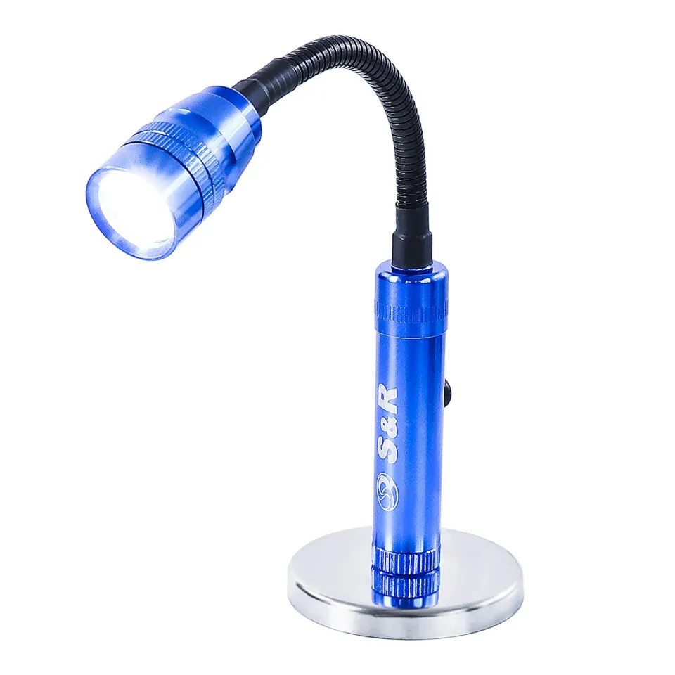 S&R Lampada ispezione LED magnetica 3 LED flessibile