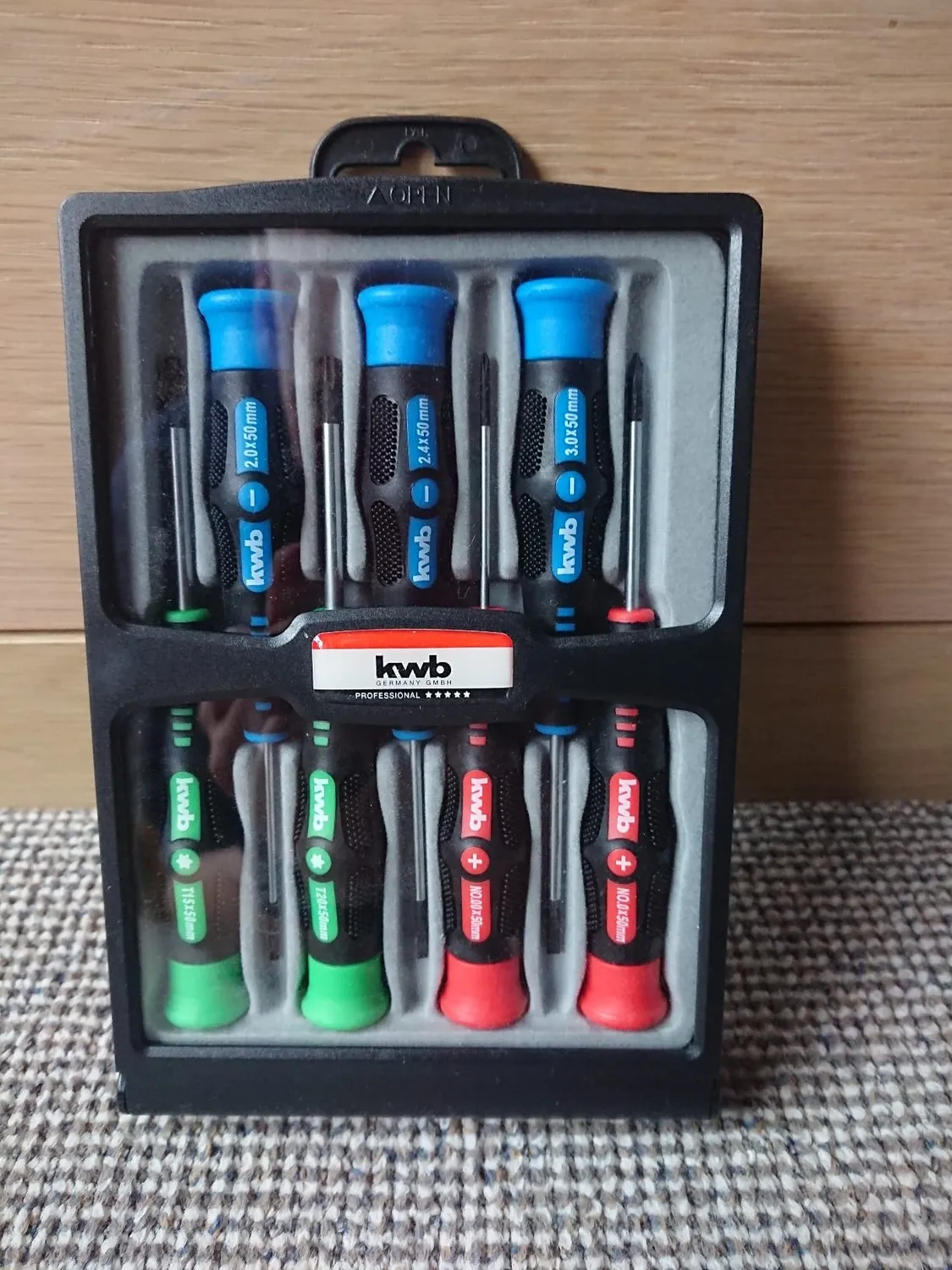 KWB set 7 cacciaviti 146200 taglio croce valigetta