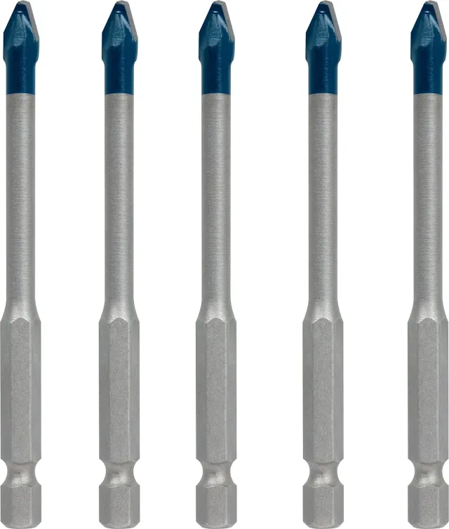 Bosch Expert HEX-9 Hard Ceramic punte 6 mm 5 pz per piastrelle dure