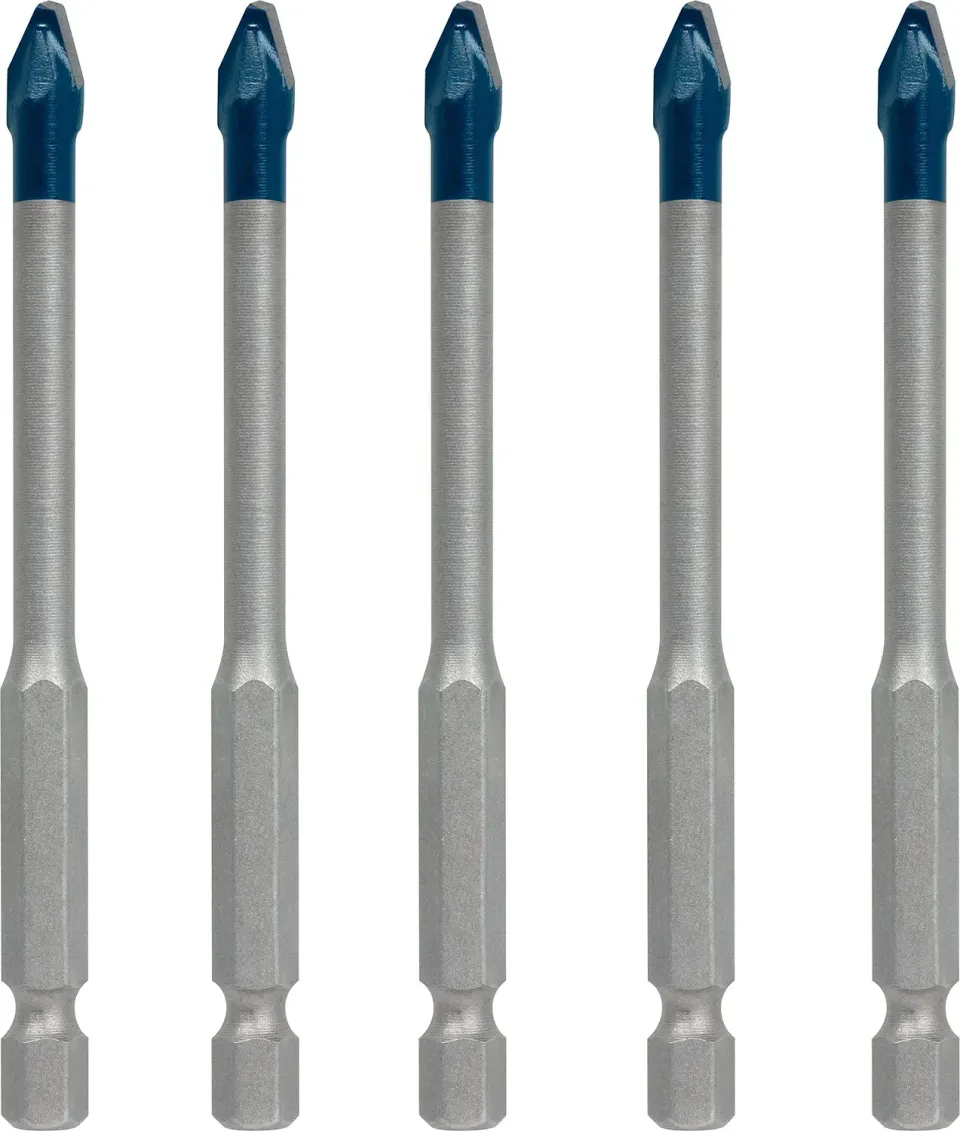Bosch Expert HEX-9 Hard Ceramic punte 6 mm 5 pz per piastrelle dure