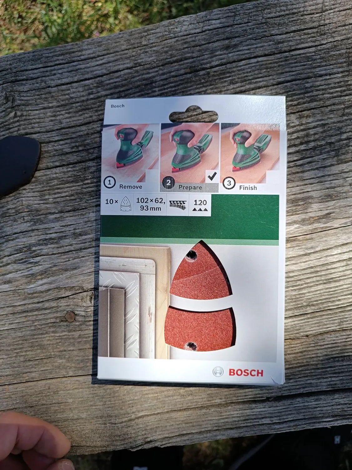 Bosch Expert fogli palmari G120 10 pezzi per levigatrice palmare