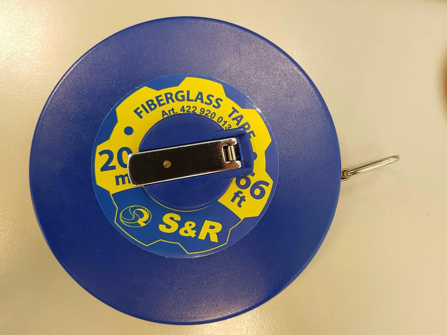S&R Rotella Metrica 20 M Nastro Fibra Vetro mm/pollici