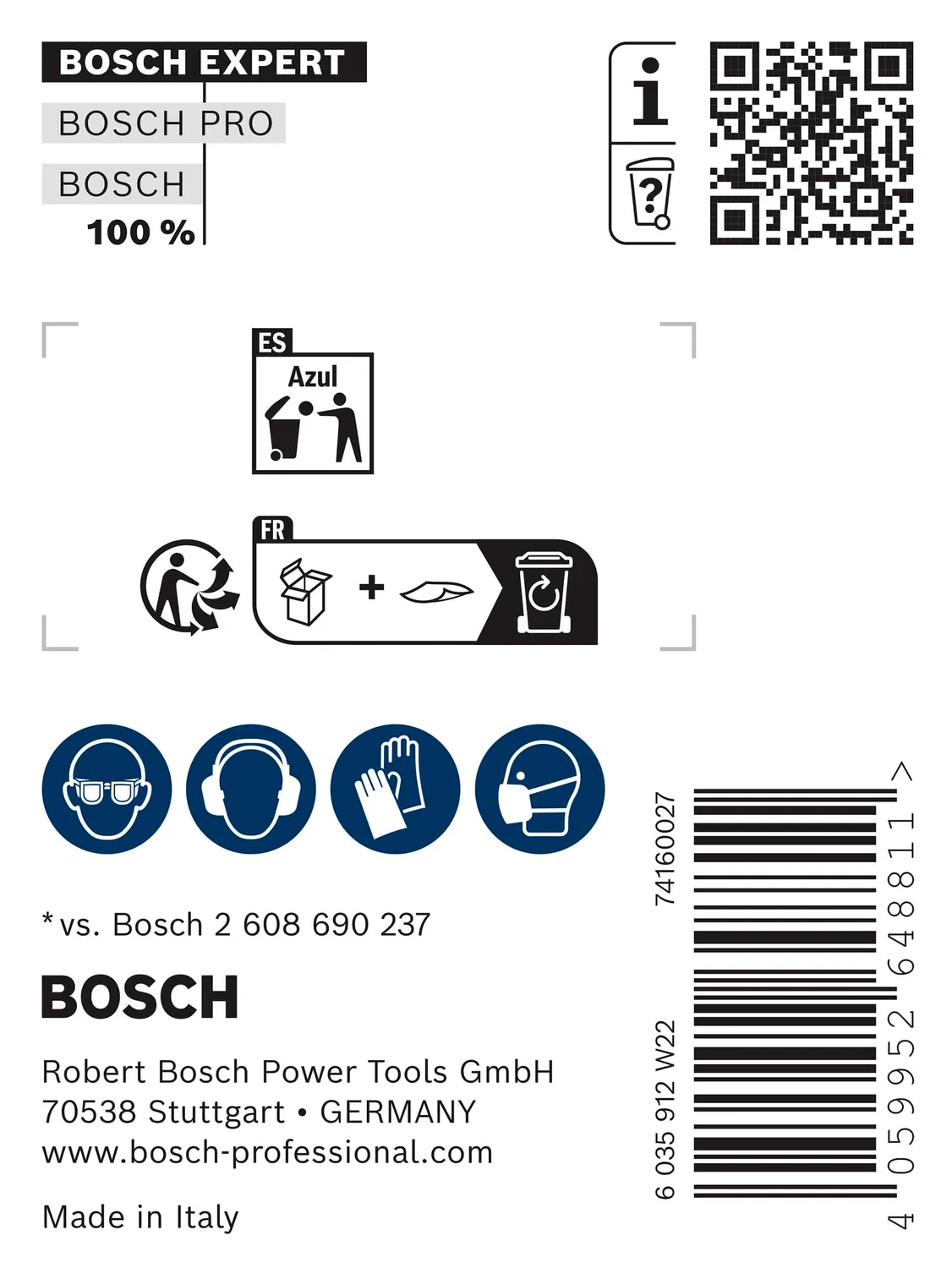Bosch Expert SDS max-8C scalpello piatto 25x400 mm 10 pz calcestruzzo