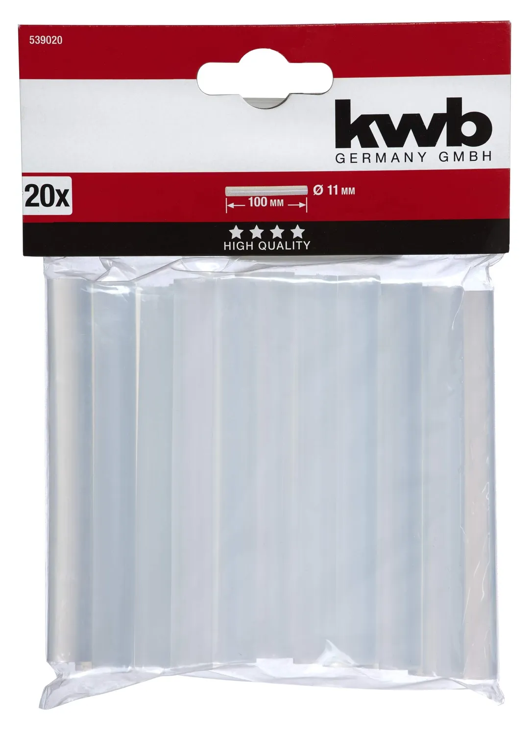 KWB 539020 stick colla a caldo 11x100 mm 20 pezzi