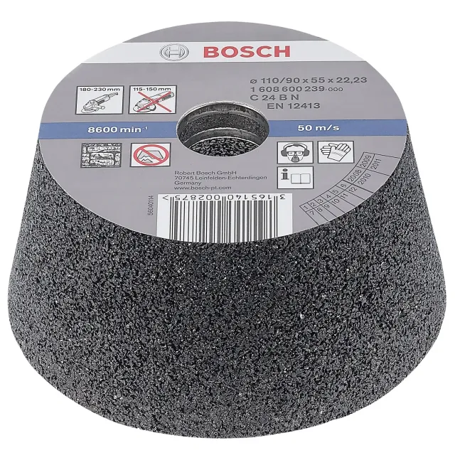 Bosch PRO Stone mola a tazza conica 110 mm per pietra e cemento