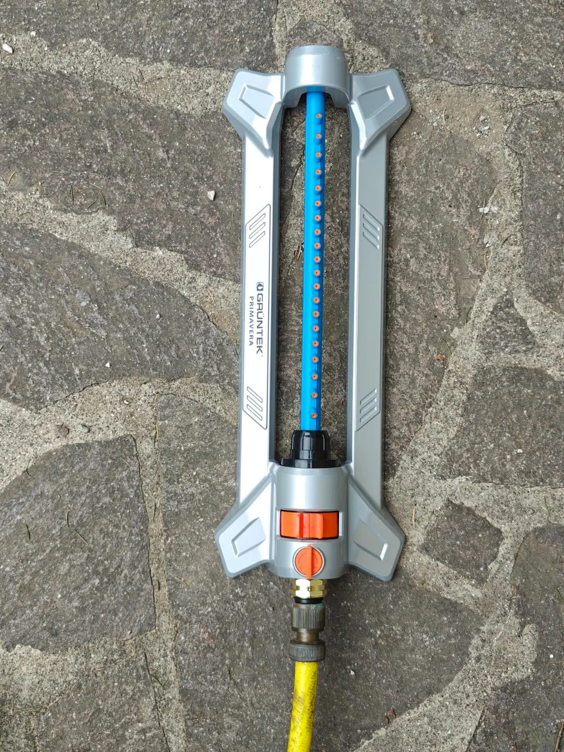 Grüntek irrigatore oscillante giardino metallo grigio 352 mq