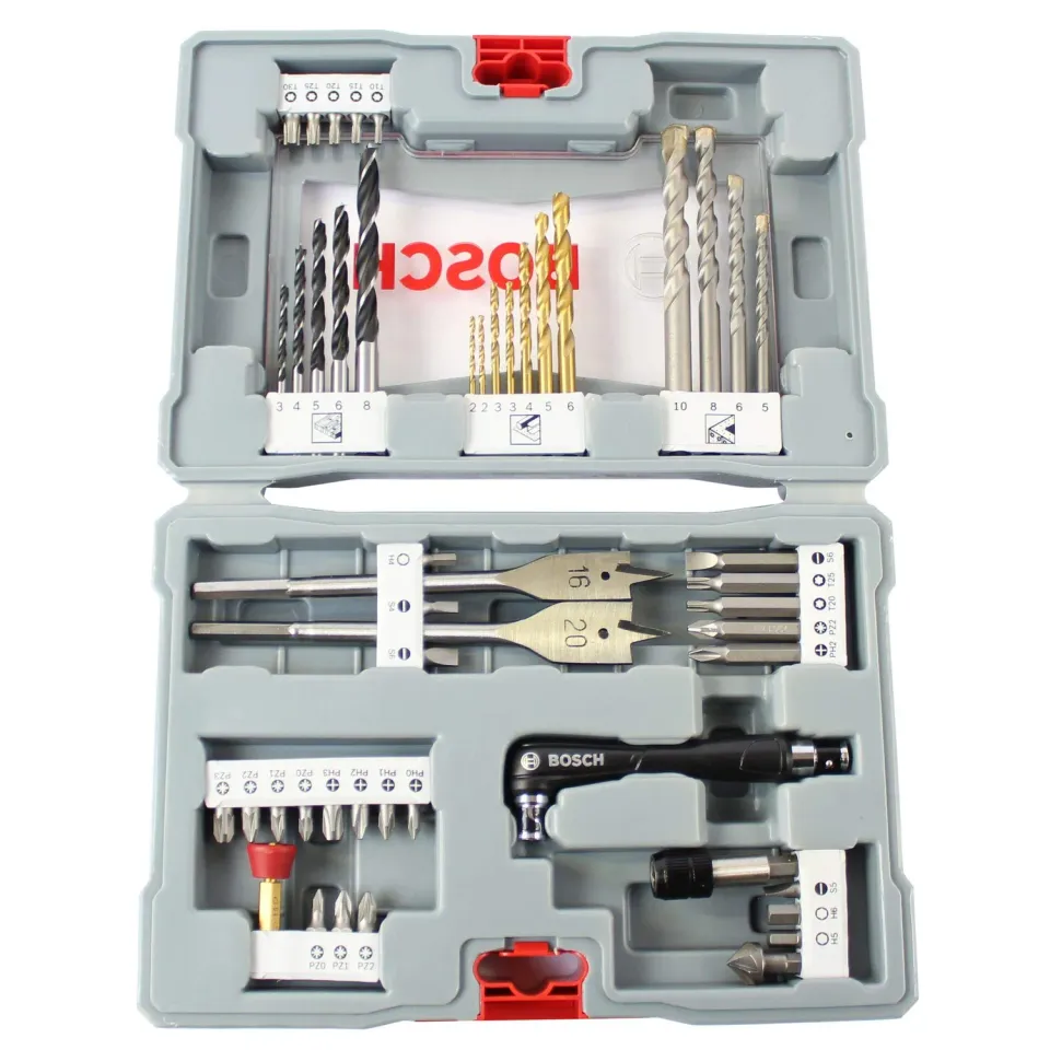 Bosch Expert X-Line set punte e bit 49pz legno metallo cemento