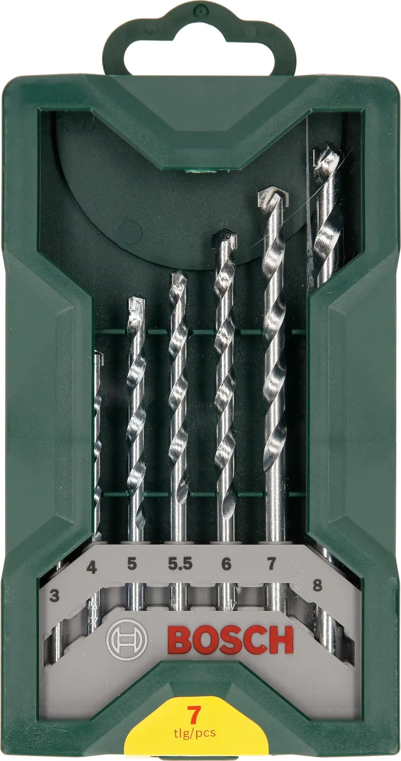 Bosch Expert Mini-X-Line set punte muro 7 pz 3-8 mm