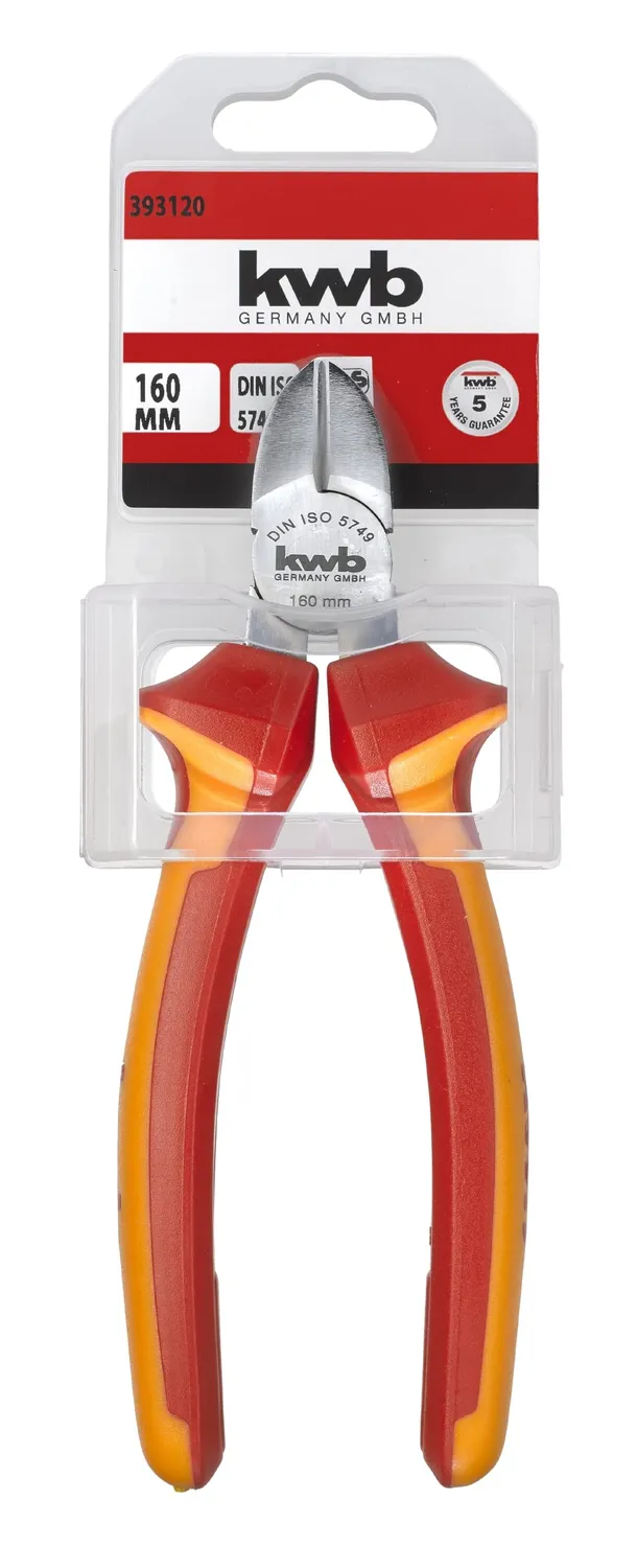 KWB VDE 393120 tronchese diagonale 160 mm isolato 1000V