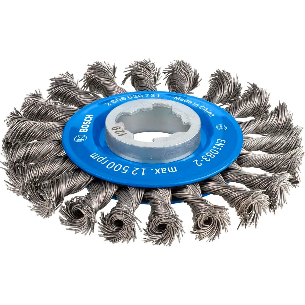 Bosch Expert spazzola tazza X-Lock 115 mm filo intrecciato metallo