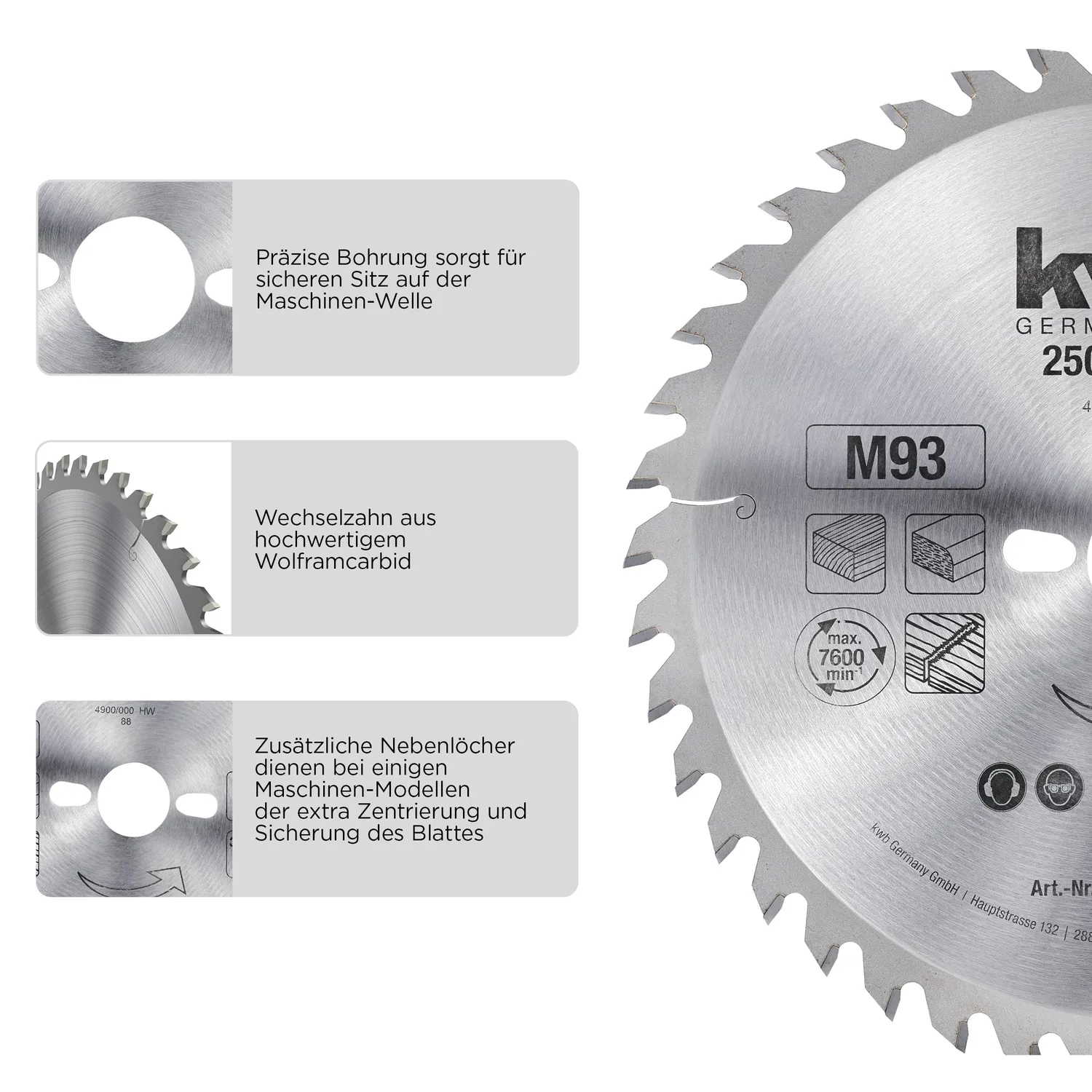KWB 589355 lama circolare 250x30 mm 42 denti