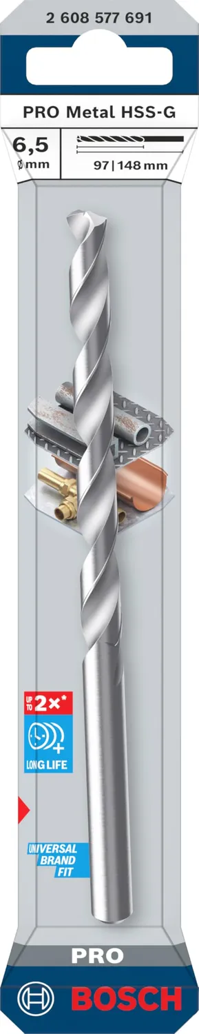 Bosch Expert PRO Metal punta HSS-G 6,5x97x148 mm