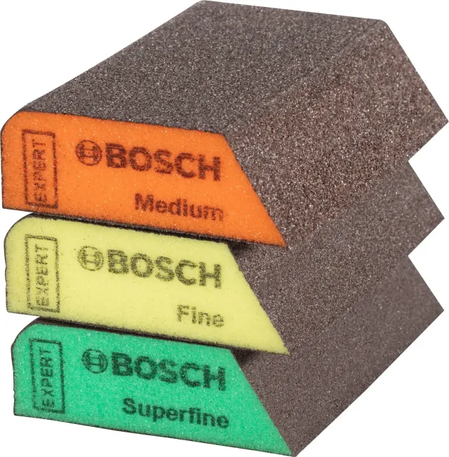Bosch Expert S470 Combi spugne abrasive 3 pezzi grana assortita