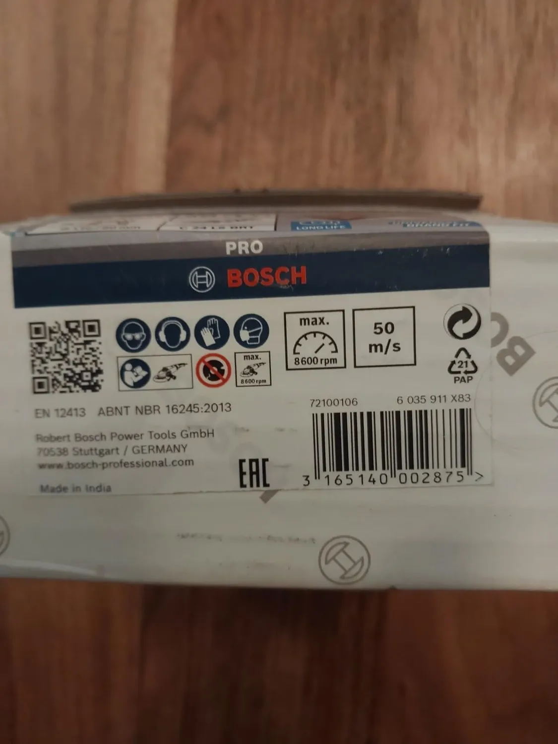 Bosch PRO Stone mola a tazza conica 110 mm per pietra e cemento