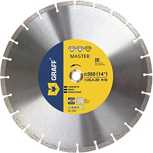 Graff Disco Diamantato 350 mm per Cemento Armato
