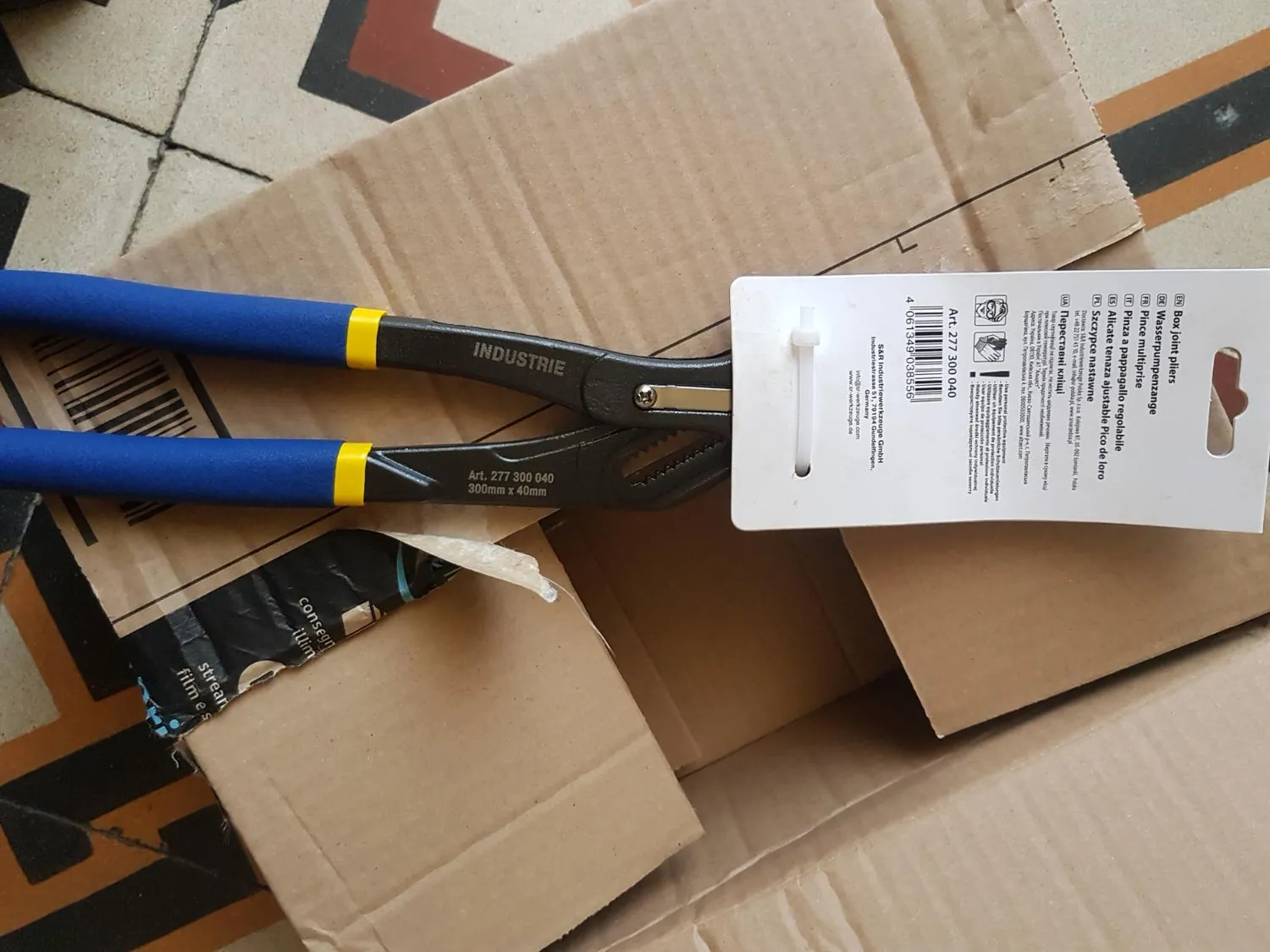 S&R pinza pappagallo regolabile 240x30 mm Cr-V