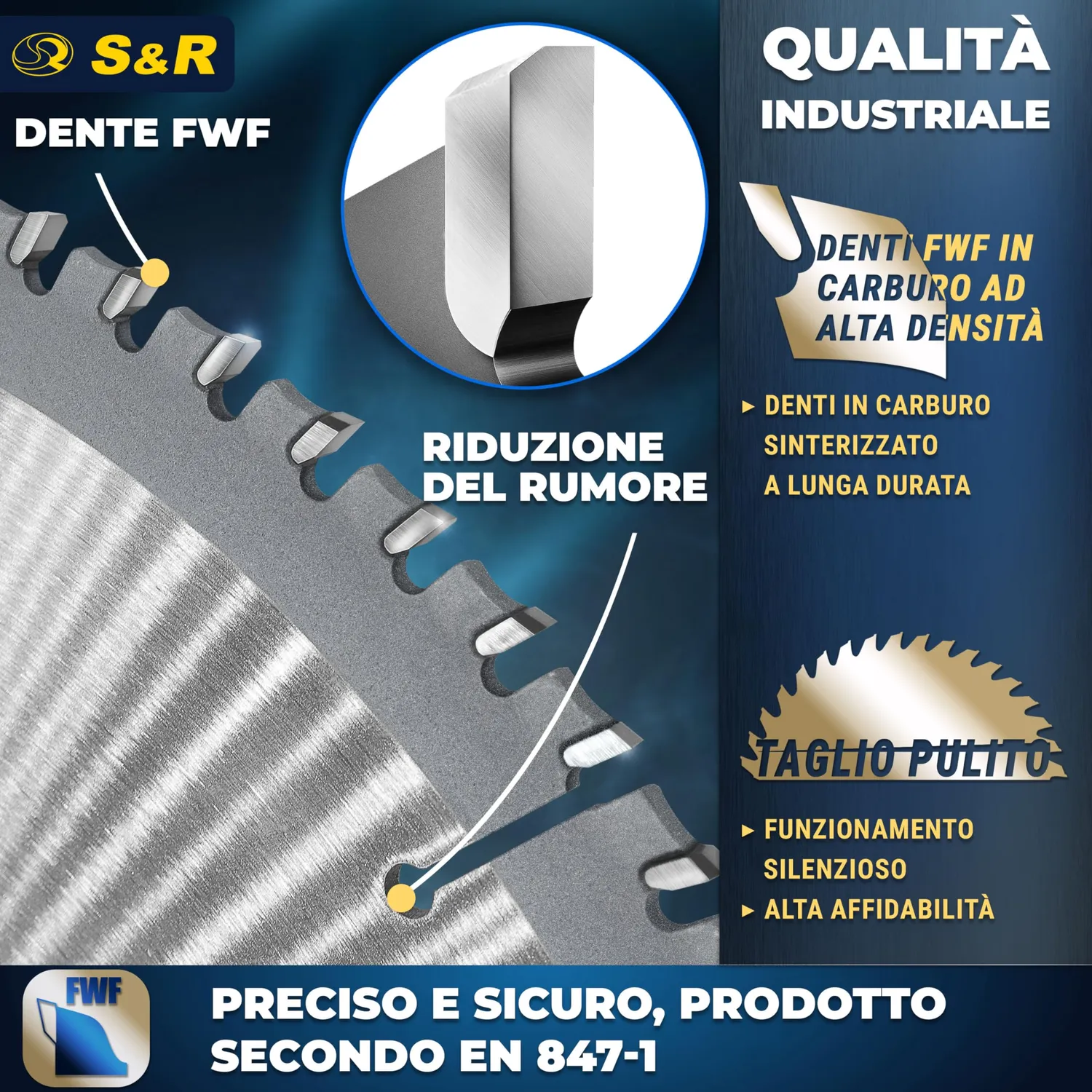 S&R Lama Circolare 190x30 60 Denti Multimateriale