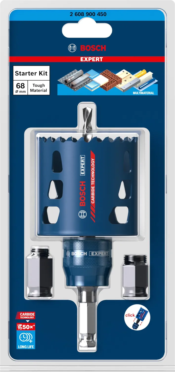 Bosch Expert Multi Material sega a tazza 68 mm Starter Set