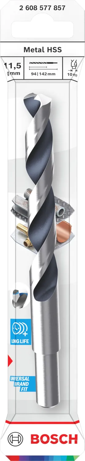 Bosch Expert HSS Punta Metallo 11,5mm Codolo Ridotto