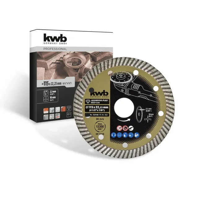 KWB Aggresso-Flex Gold-Line 7221-40 disco diamante 115 mm