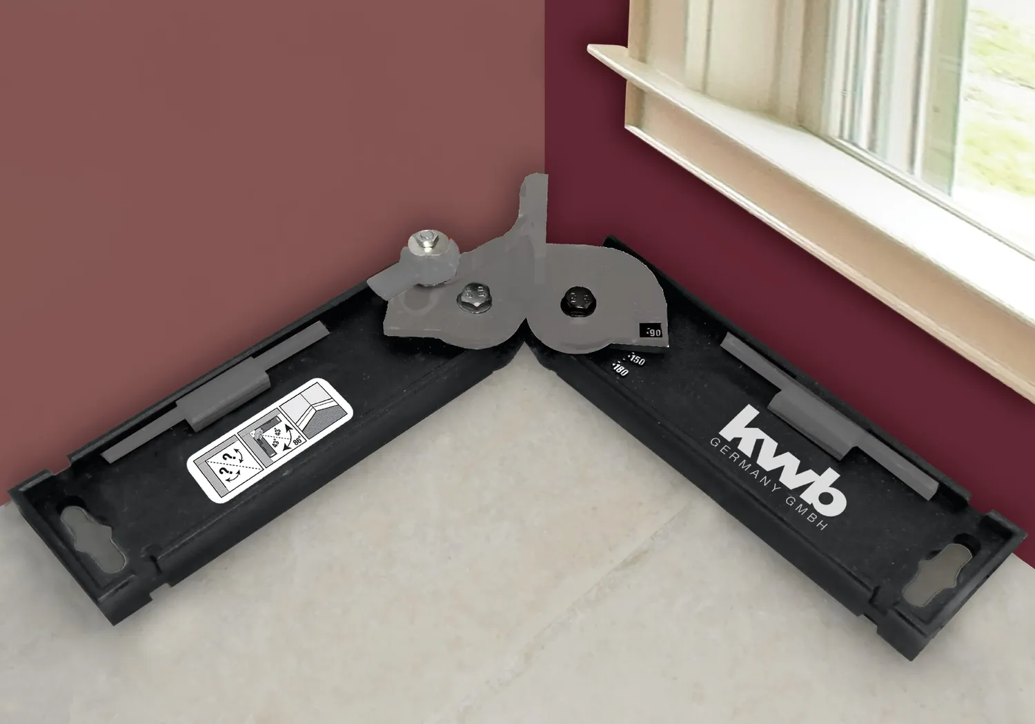 KWB 061400 smusso angolare goniometro 0-180 gradi