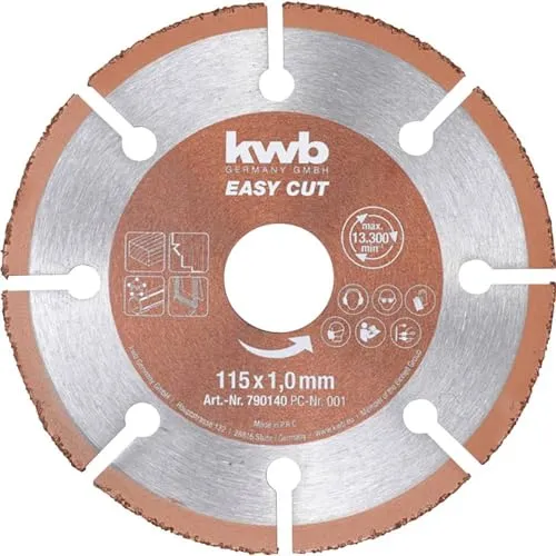 KWB 790140 Easy-Cut disco taglio 115 mm universale