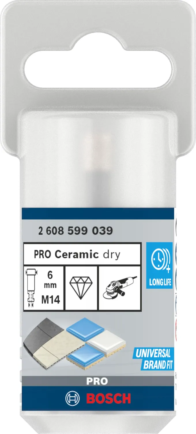 Bosch Expert Dry Speed Fresa Diamantata Gres 6x30 mm Secco