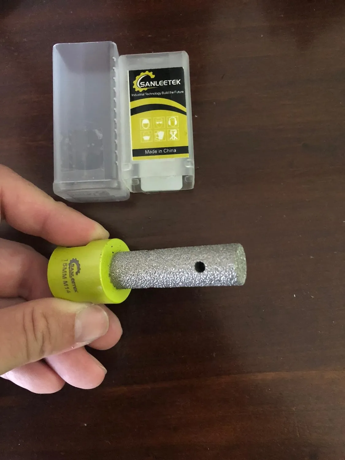 Sanleetek fresa diamantata 15 mm M14 fori piastrelle gres