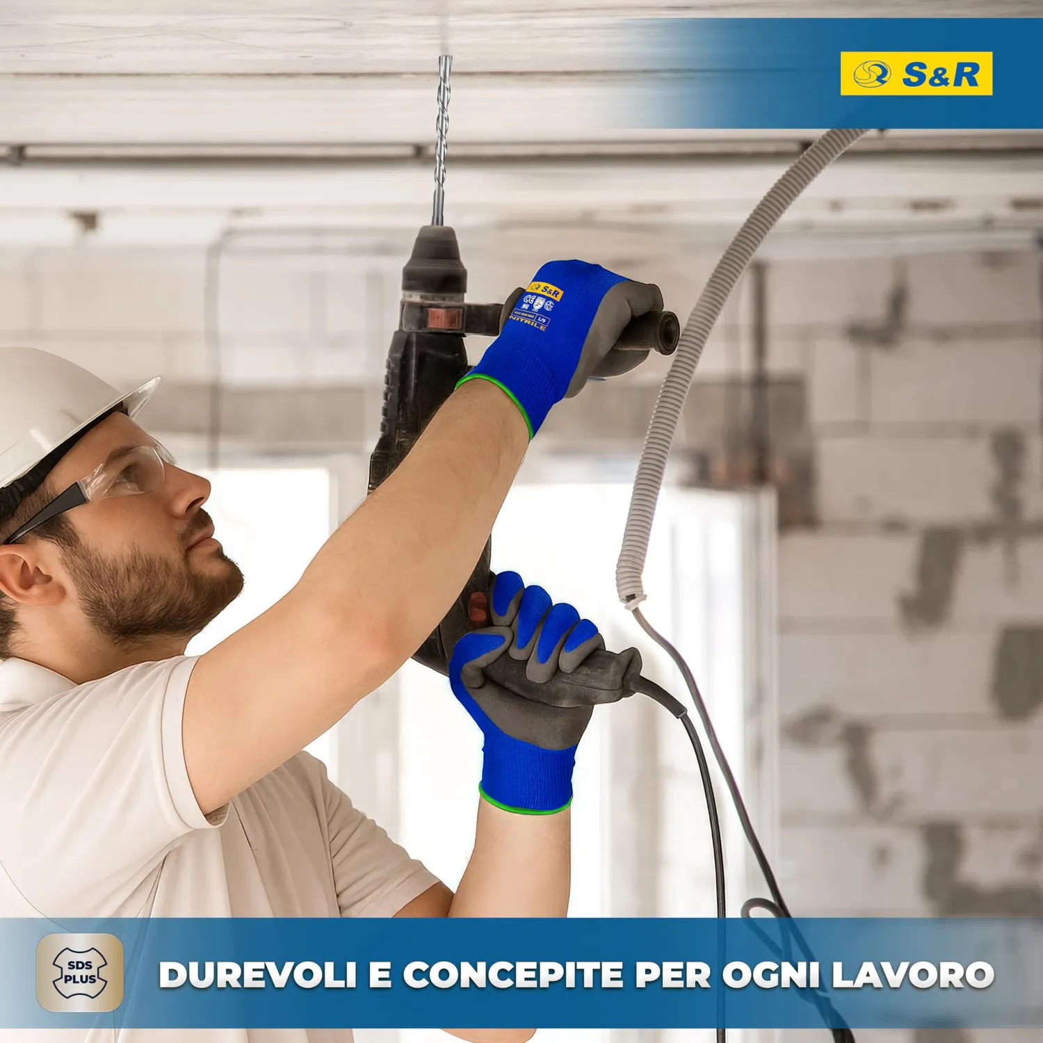 S&R Set 7 Punte SDS-Plus 4 Taglienti 5-12x160mm