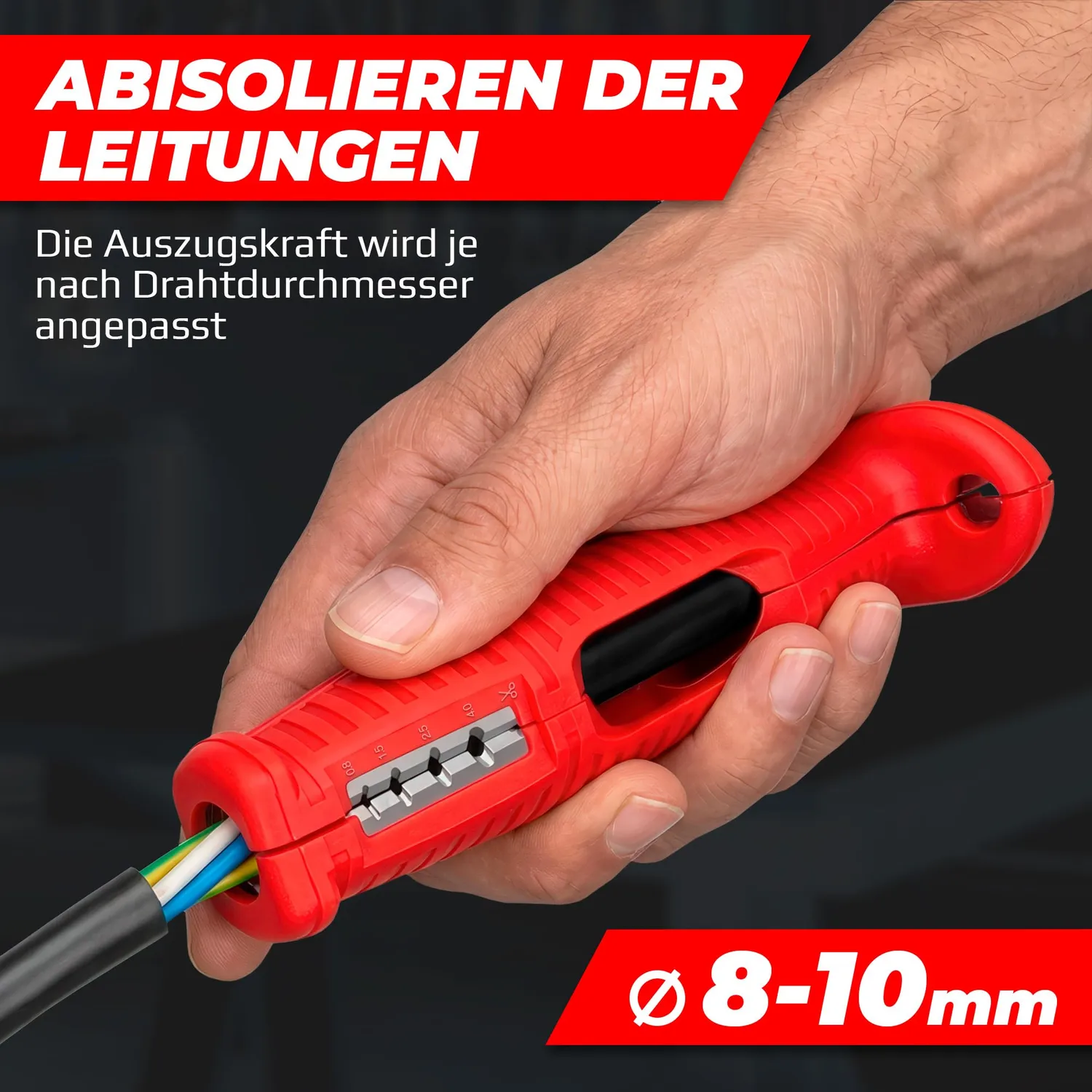 Graff 8 in 1 spelafili cavi rotondi 3-12 mm
