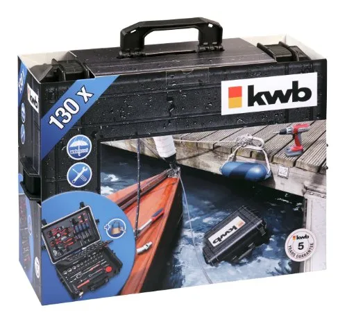 KWB 371060 cassetta attrezzi 130 pezzi impermeabile