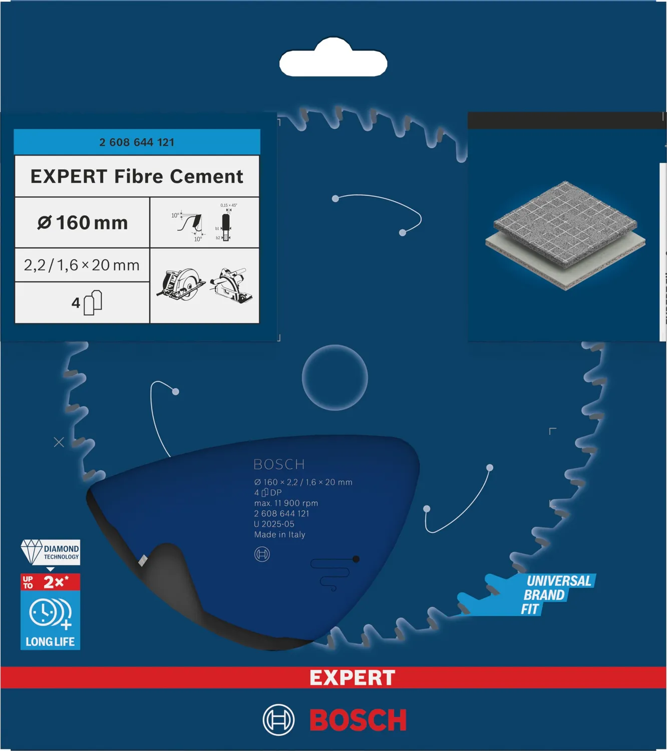 Bosch Expert Lama Fibrocemento Circolare Professionale 1 pz
