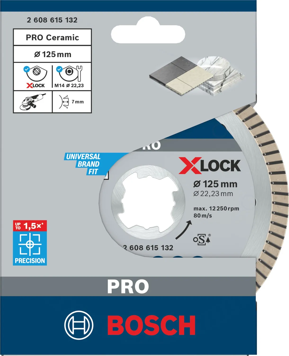 Bosch Expert PRO Ceramic Disco Diamantato X-Lock 125 mm Gres