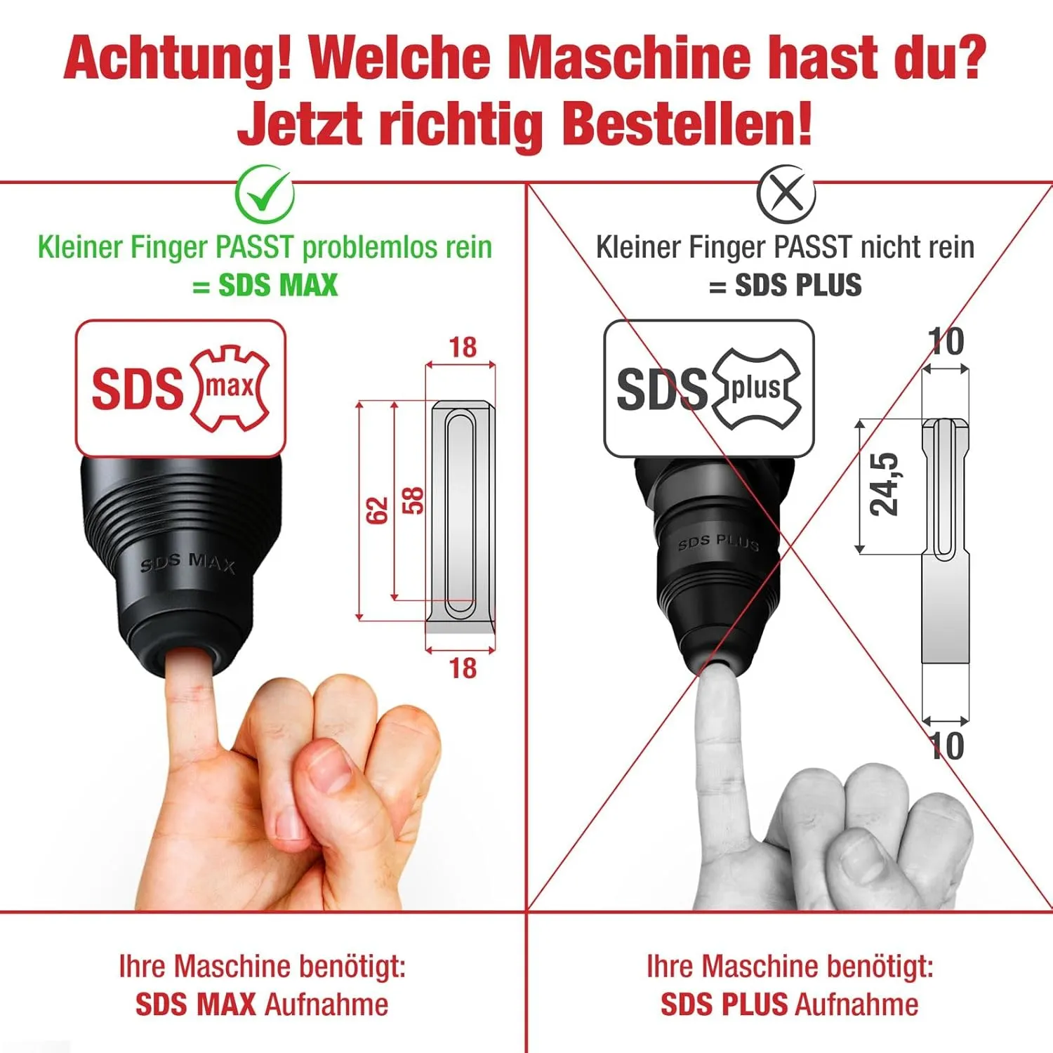 Schwabenbach SDS-Max 18x460 mm punta trapano cemento armato