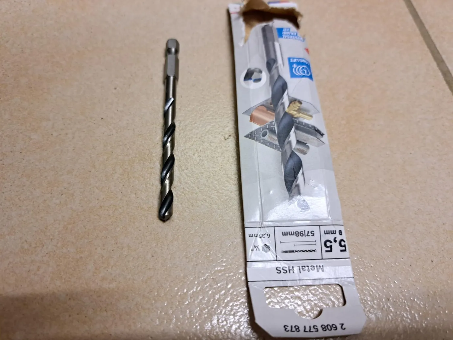 Bosch Expert punta HSS metallo 2 mm attacco esagonale 1/4"