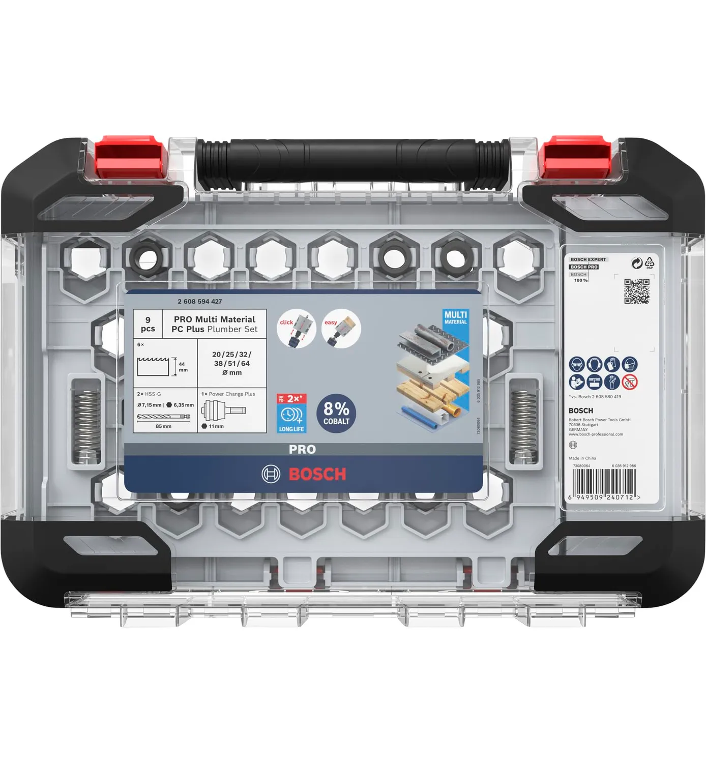 Bosch Expert PRO MultiMat Power Change Plus seghe a tazza 9pz multimateriale