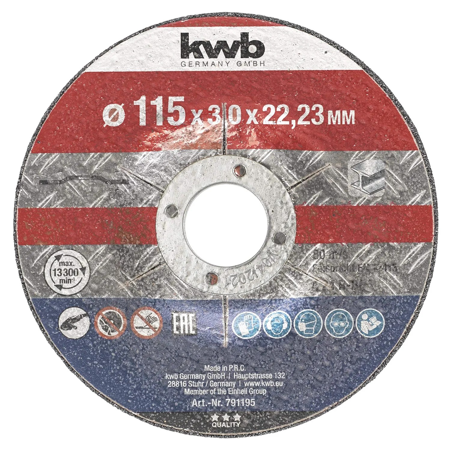 KWB Kraftixx 791195 dischi taglio metallo 115 10pz