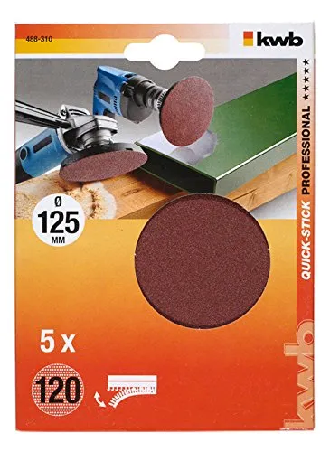 KWB Quick-Stick disco abrasivo 125 mm legno metallo