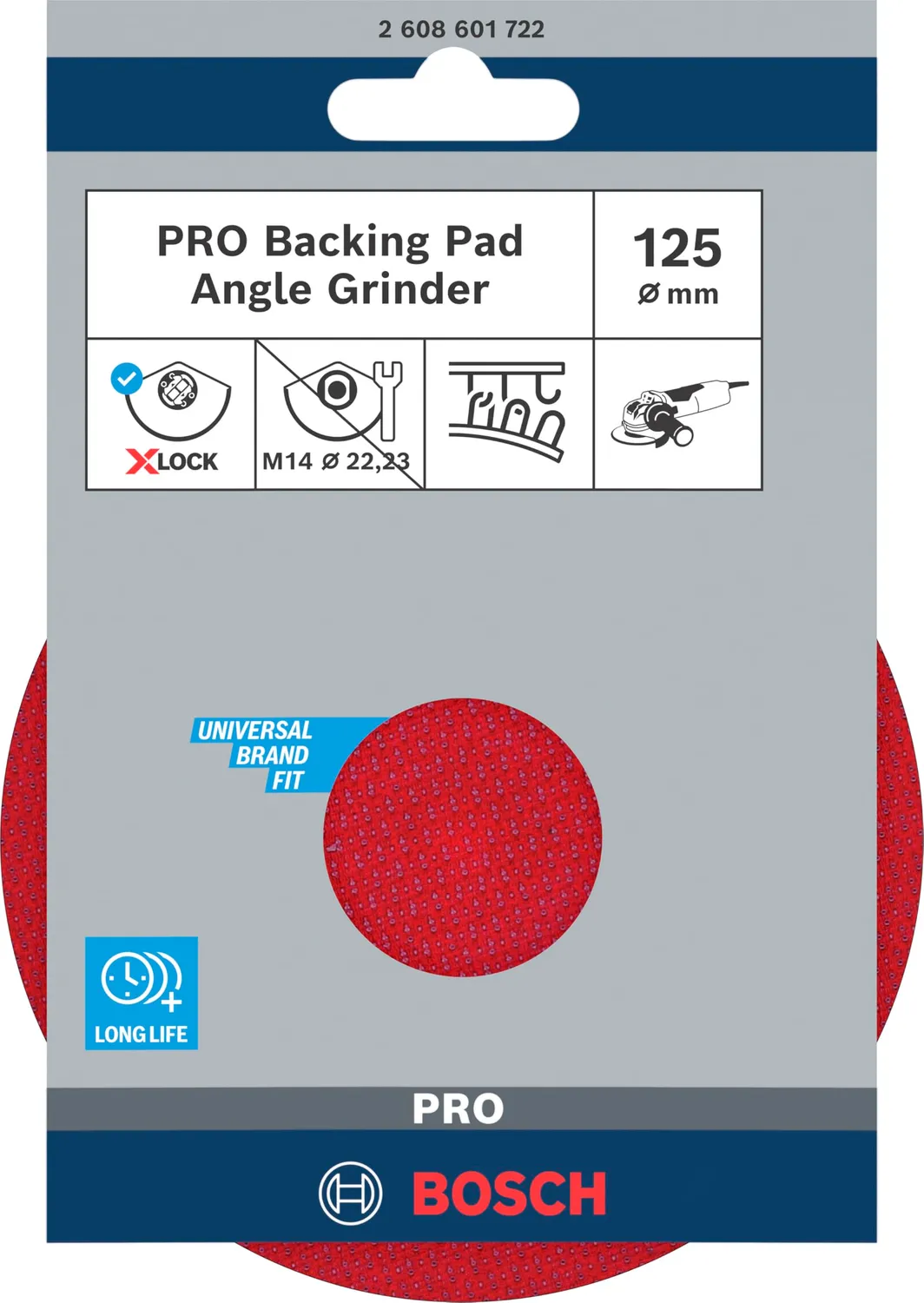 Bosch Expert Platorello X-Lock Velcro 125 mm PRO