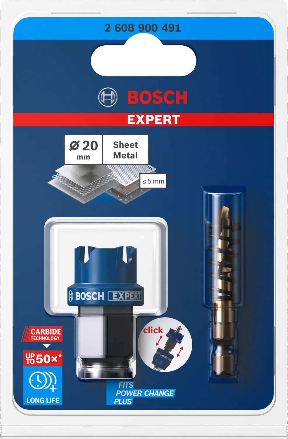 Bosch Expert Sheet Metal sega a tazza 20 mm inox